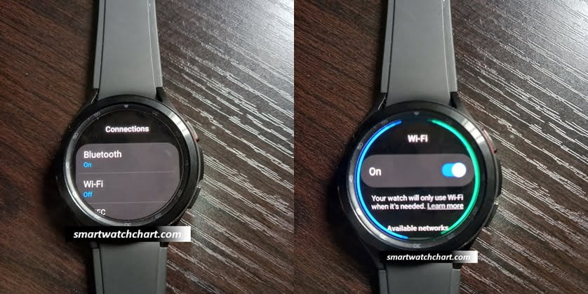 Samsung galaxy best sale watch wifi connection