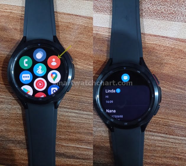 Samsung galaxy watch active sms hot sale