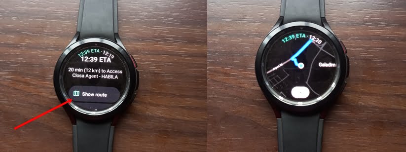 Maps on 2024 samsung galaxy watch