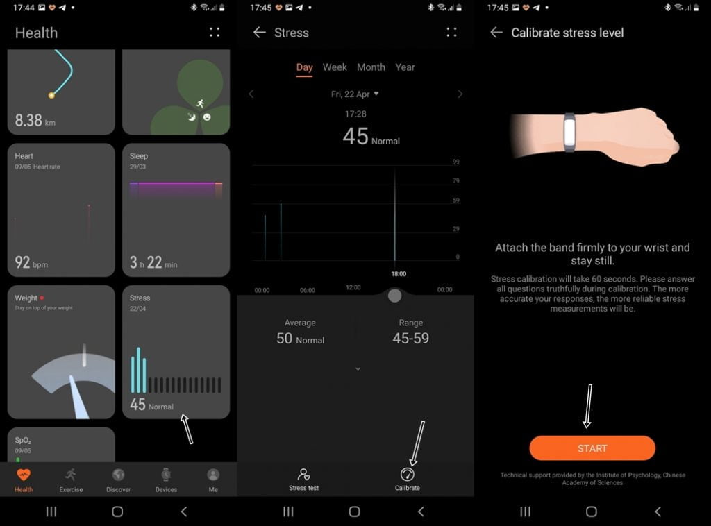 Huawei health app stress test new arrivals