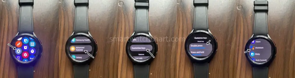 customize homekey for Google Assistant on Galaxy Watch 4