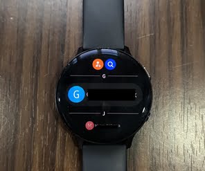 Contact app on Galaxy Watch Active 2