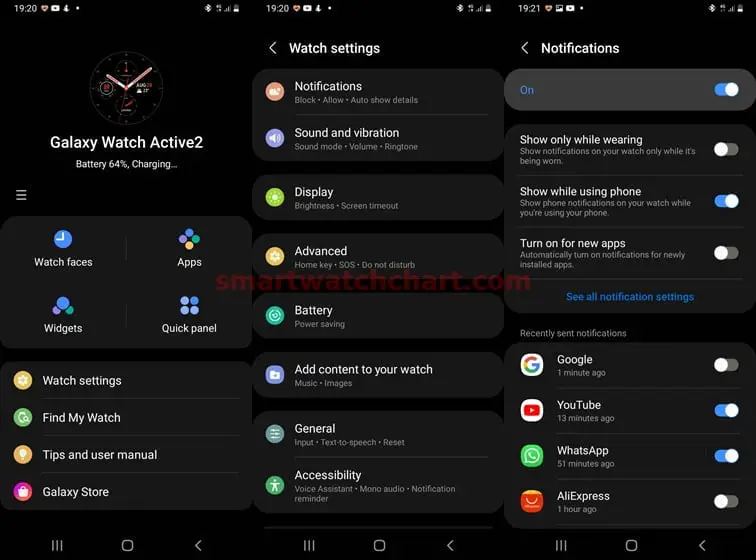How to enable notifications on Galaxy Watch Active 2