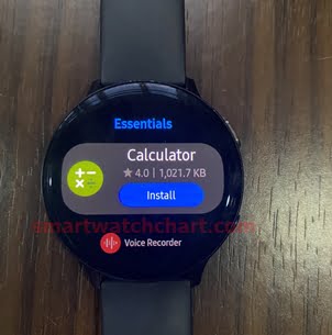 Install app to Galaxy Watch Active 2