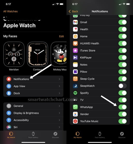 Connect WhatsApp to Apple Watch