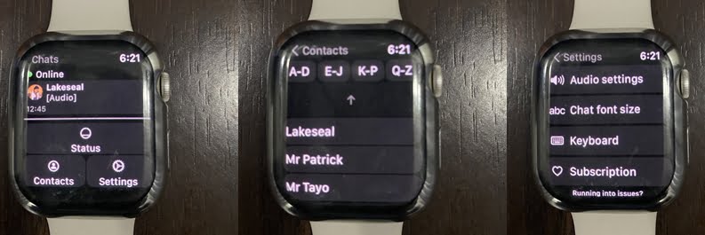 WatchChat 2 for Apple Watch features