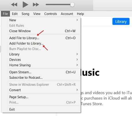 copy music from your PC to iTunes