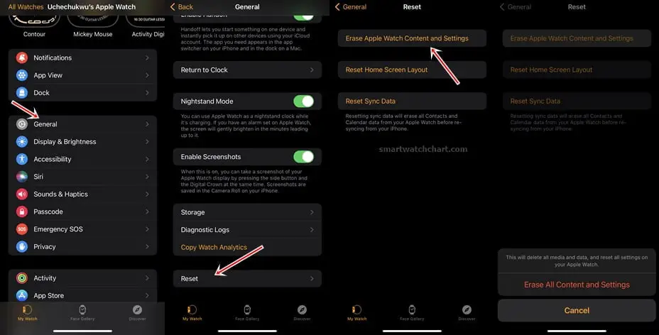 How to factory reset Apple Watch Series 7 with iPhone