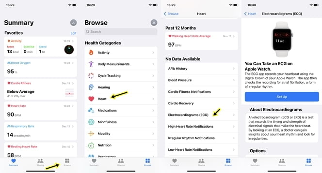 How to setup and track ECG with Apple Watch 7