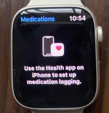 New medication app #WatchOS 9