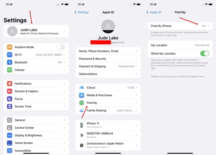 Remove activation lock on Apple Watch by turning off Find My iPhone