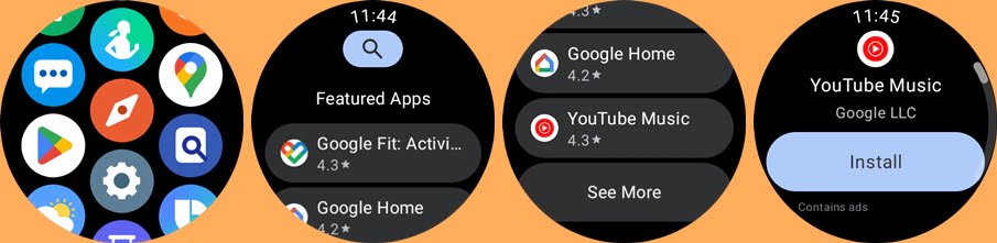 Install YouTube Music app on Galaxy Watch 5