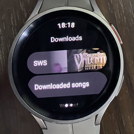 Using YouTube Music on Galaxy Watch 5 [Play Music Offline]