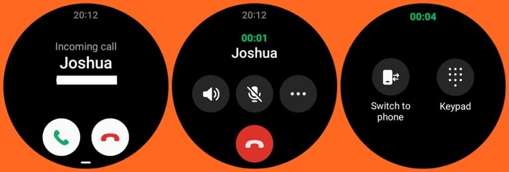 Receiving calls on Galaxy Watch 5 Pro