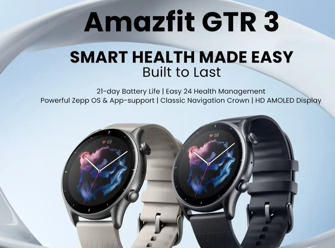 Amazfit GTR 3 Specifications and Features