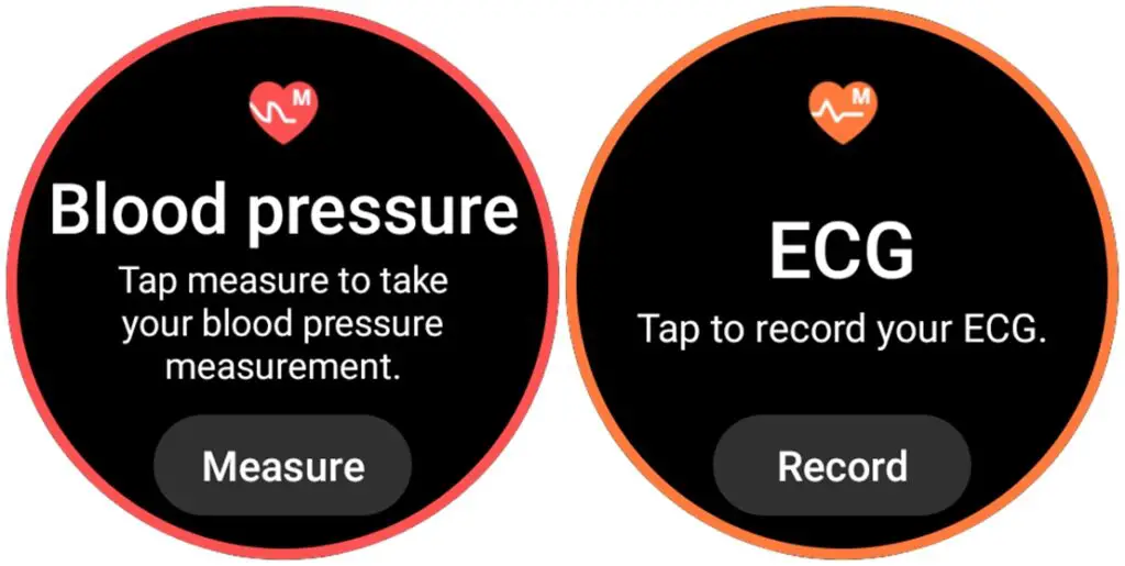 Blood pressure and ECG apps on Galaxy Watch 5 Pro