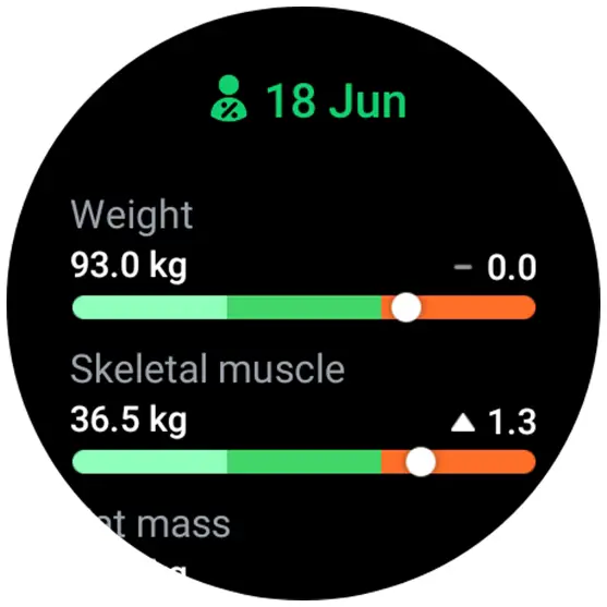 Body composition app on Galaxy Watch 5 Pro