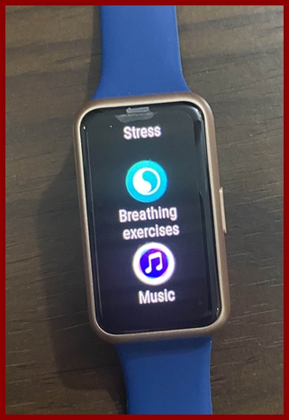 Breathing exercise app on Huawei Band 7
