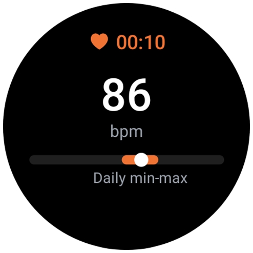 Heart rate app on Galaxy Watch 5 Pro