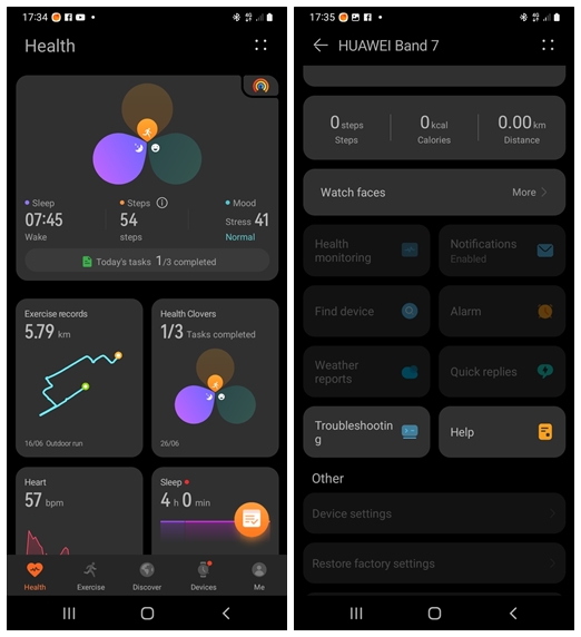 Huawei fitness tracker online app