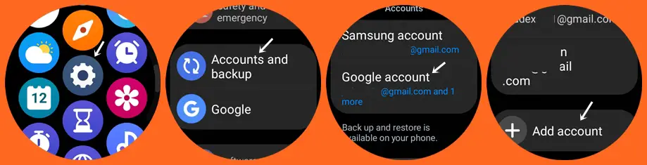 Add a Google Account to Galaxy Watch 5