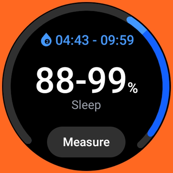 Blood oxygen during sleep