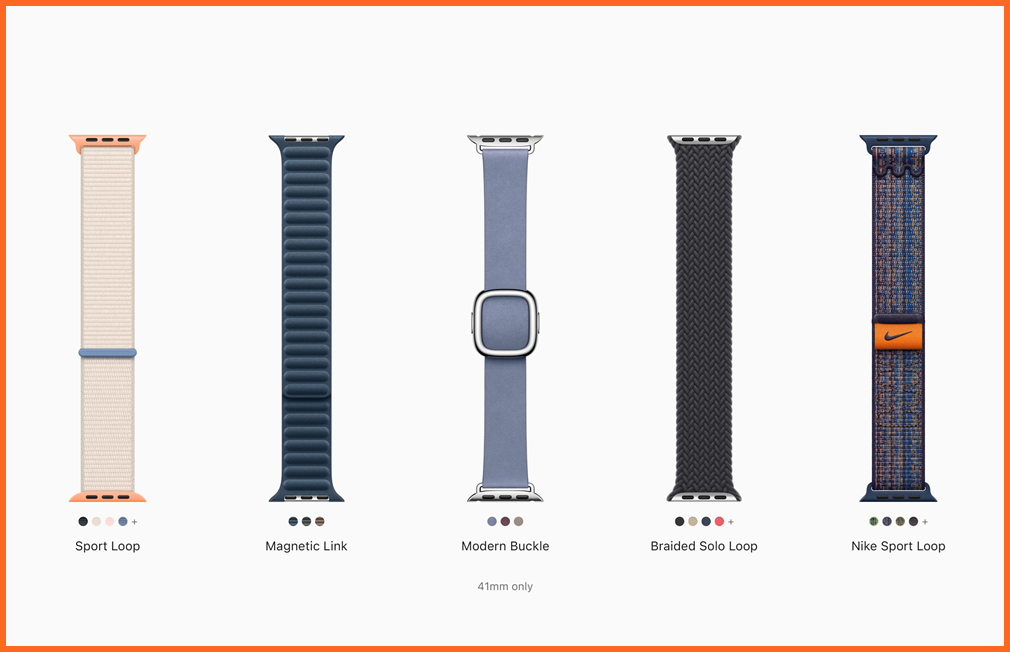 Apple Watch Series 9 Textile bands