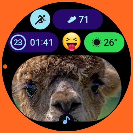 Galaxy Watch 6's photo sticker watch face