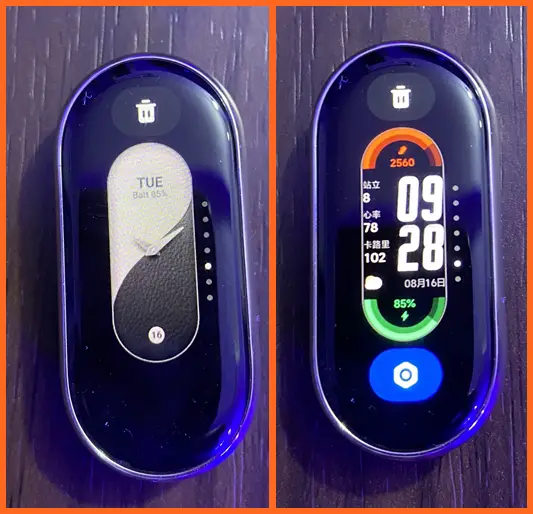 How to change watch face on Mi Band 8