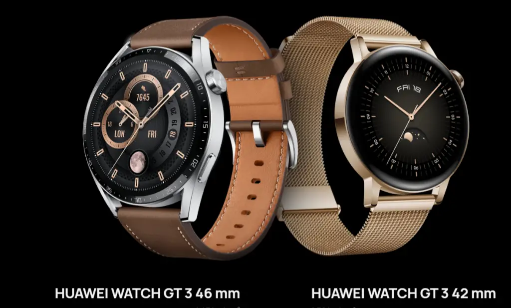 Huawei Watch GT 3 (46mm) and (42mm) at a glance