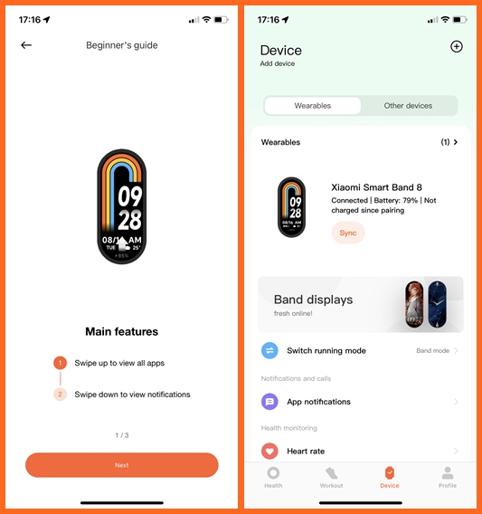 The XIAOMI BAND 7 - APP Features Walkthrough 