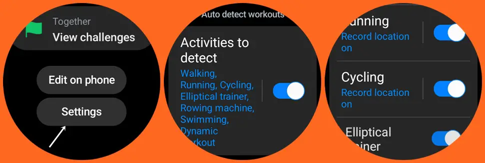 One UI 5.0 Watch - Auto-detect and record cycling workout