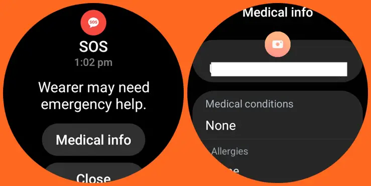 One UI 5.0 Watch - Share medical info with first responders