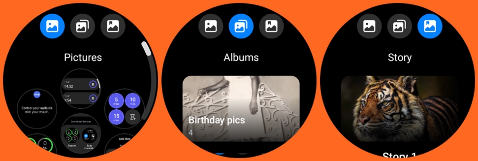 One UI 5.0 Watch - Turn albums and stories into watch faces