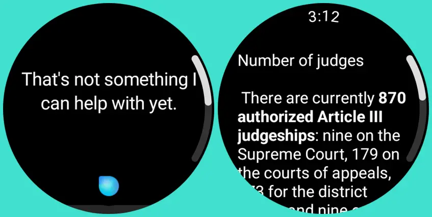 Bixby vs Google Assistant - How many judges are there in the US