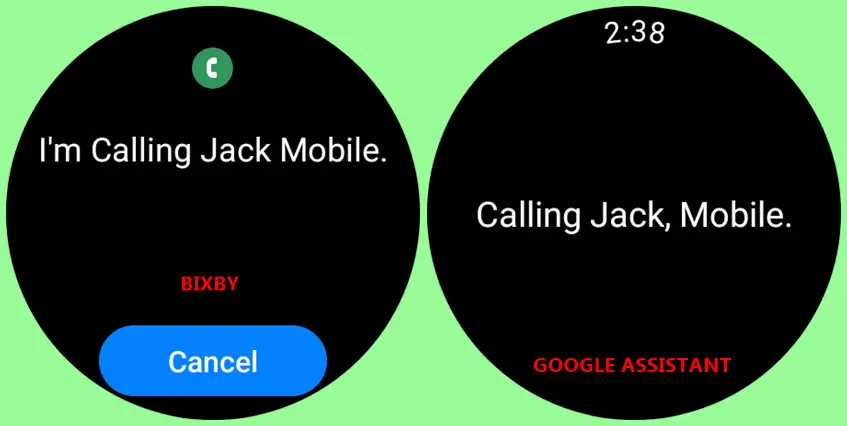 Bixby vs Google Assistant - Make a call