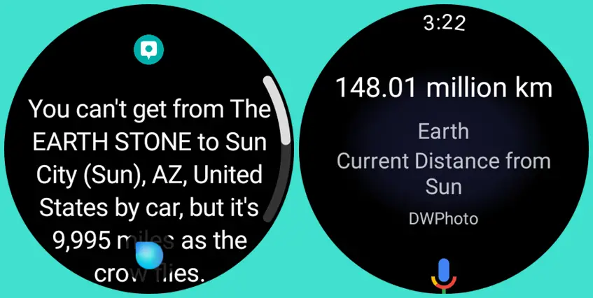 Bixby vs Google Assistant - What is the distance between the sun and earth