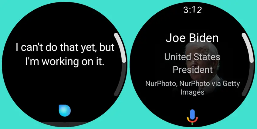 Bixby vs Google Assistant - Who is the current president of the US