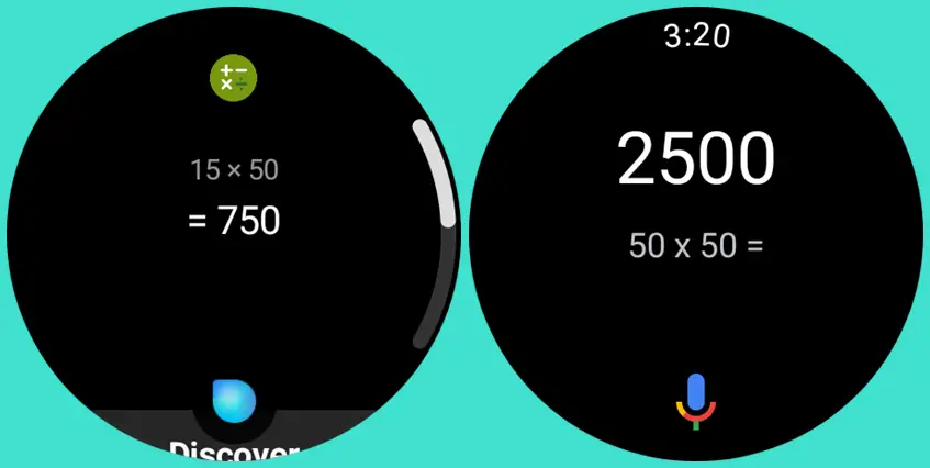 Bixby vs Google Assistant - multiply 50 by 50