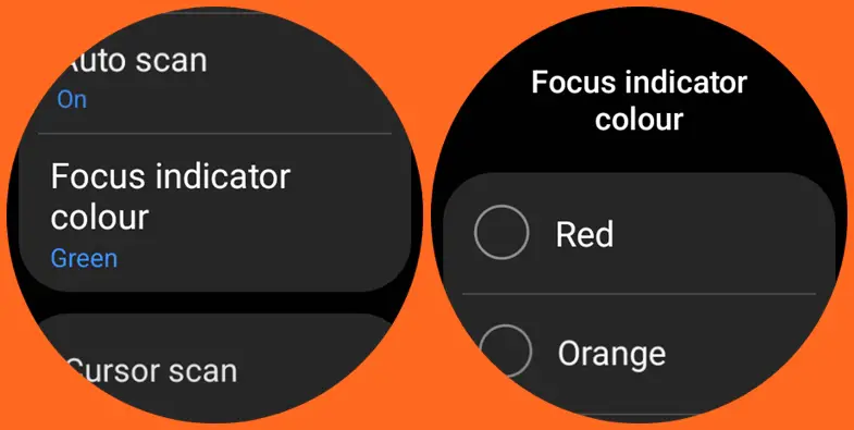 Choose color of indicator