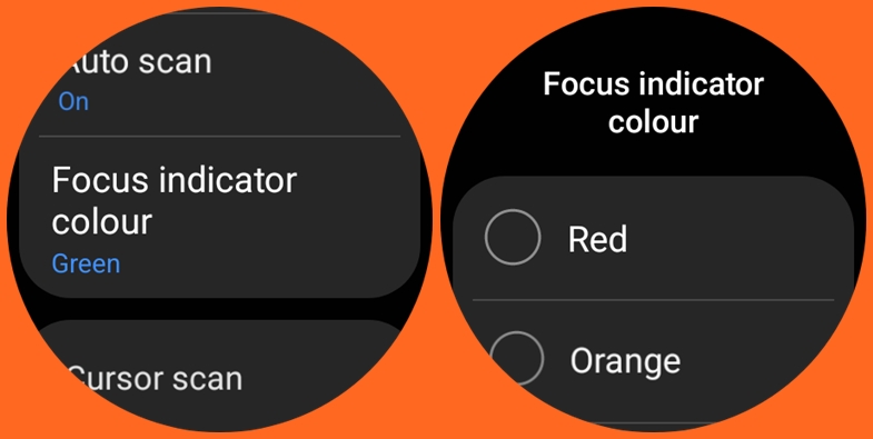 Choose color of indicator