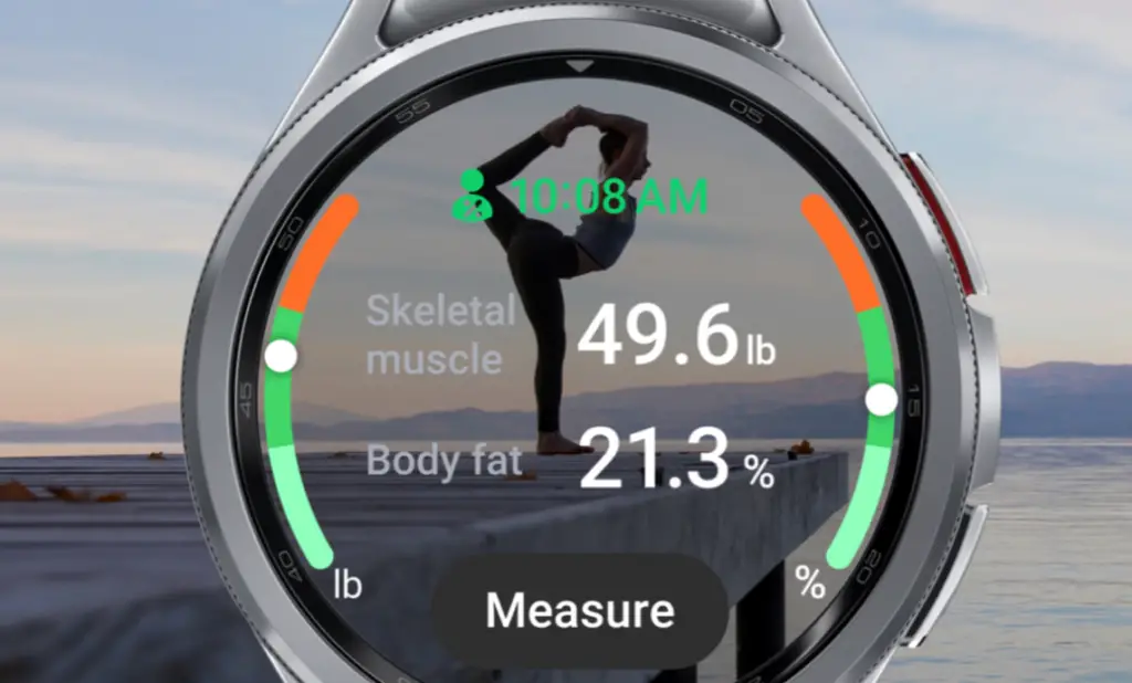 The Galaxy Watch 6 Classic features body composition measurement
