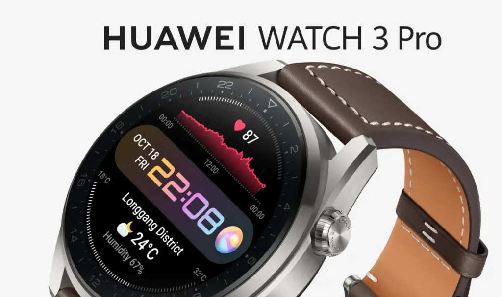 Huawei Watch 3 Pro at a glance
