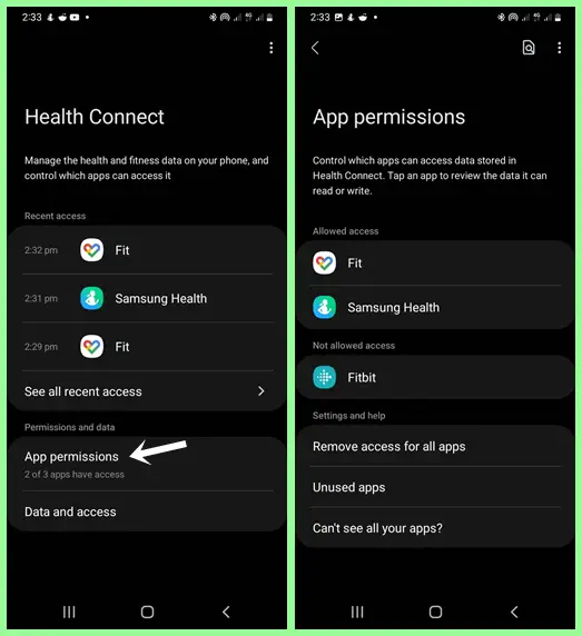 Sync Samsung Health to Google Fit