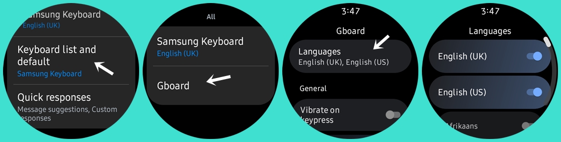 Choose your preferred language for Gboard