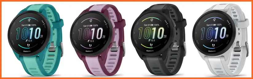 Garmin Forerunner 165 Music available colors
