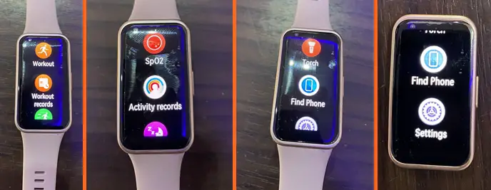 The Huawei Band 8 features a number of apps